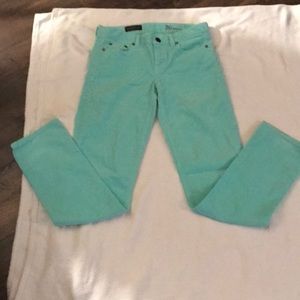 JCrew corduroy mint green jeans